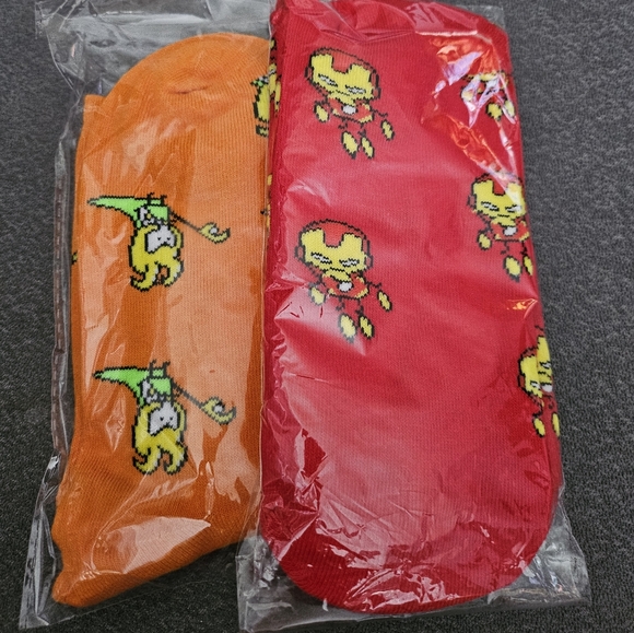 Iron man and Loki socks - Picture 1 of 3